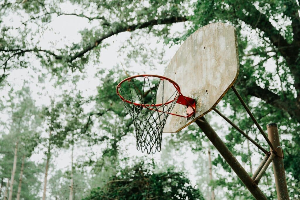 basketball hoop old